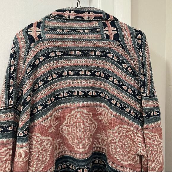 Lauren Ralph Lauren Aztec Southwest Print Style Belted Cardigan - Picture 10 of 16